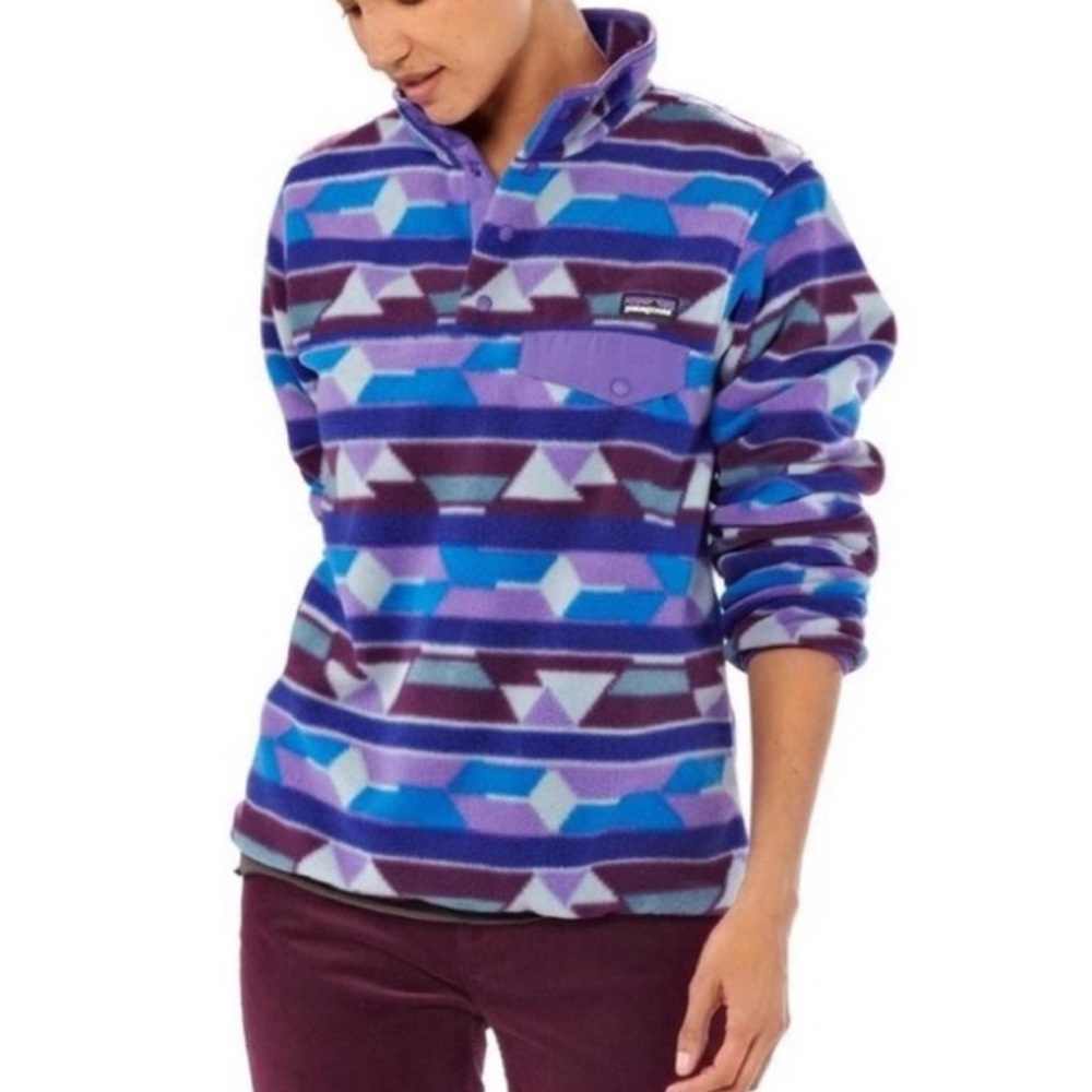 Patagonia Snap T‎ Guatemalan Tango Synchilla Size Large